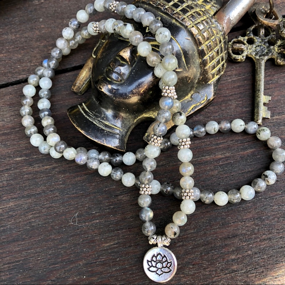 ✨LABRADORITE MALA NECKLACE/BRACELET 6mm✨ - Picture 3 of 7